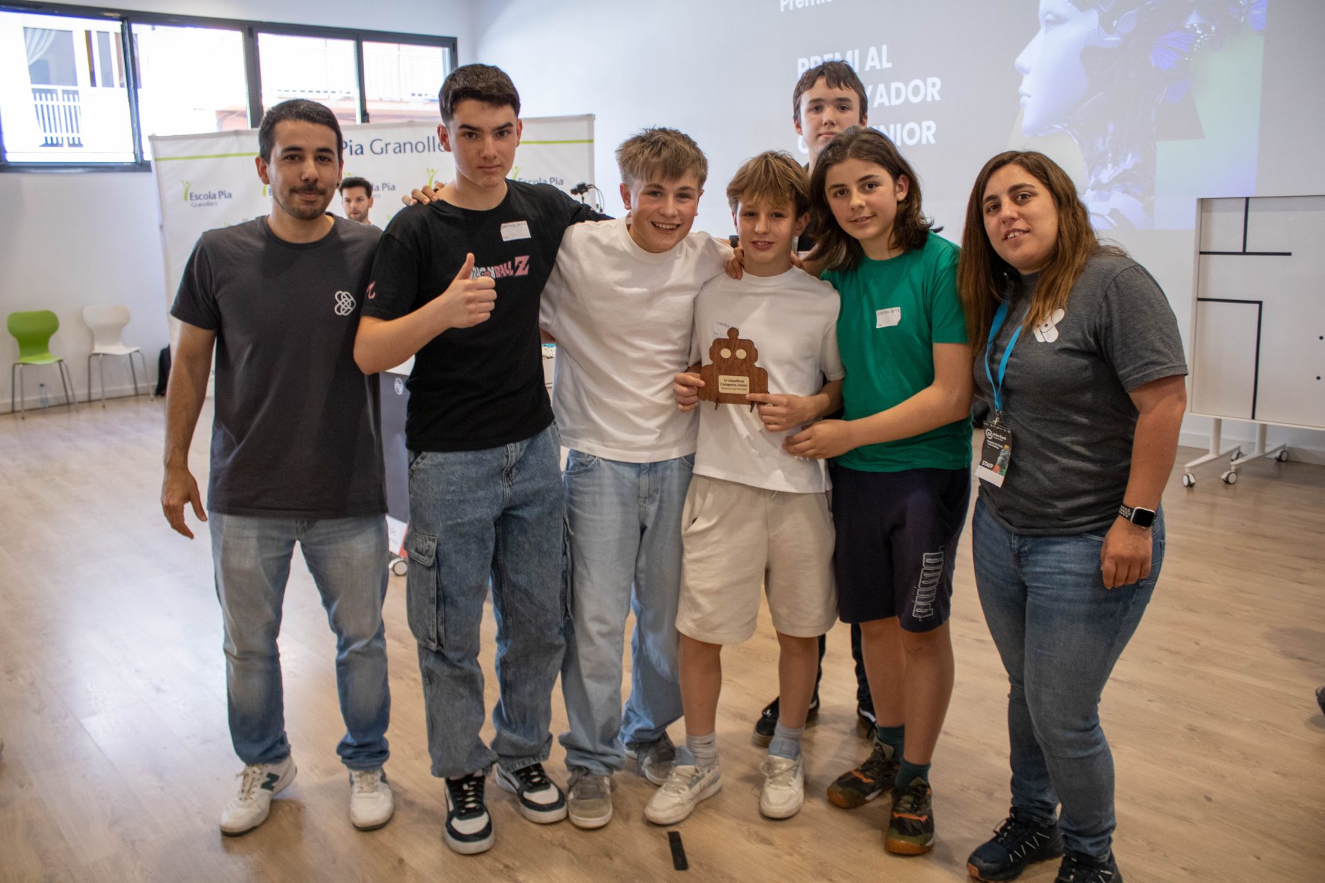 Equip Control Boys, guanyador de la categoria Júnior del Robotics for Good Spain